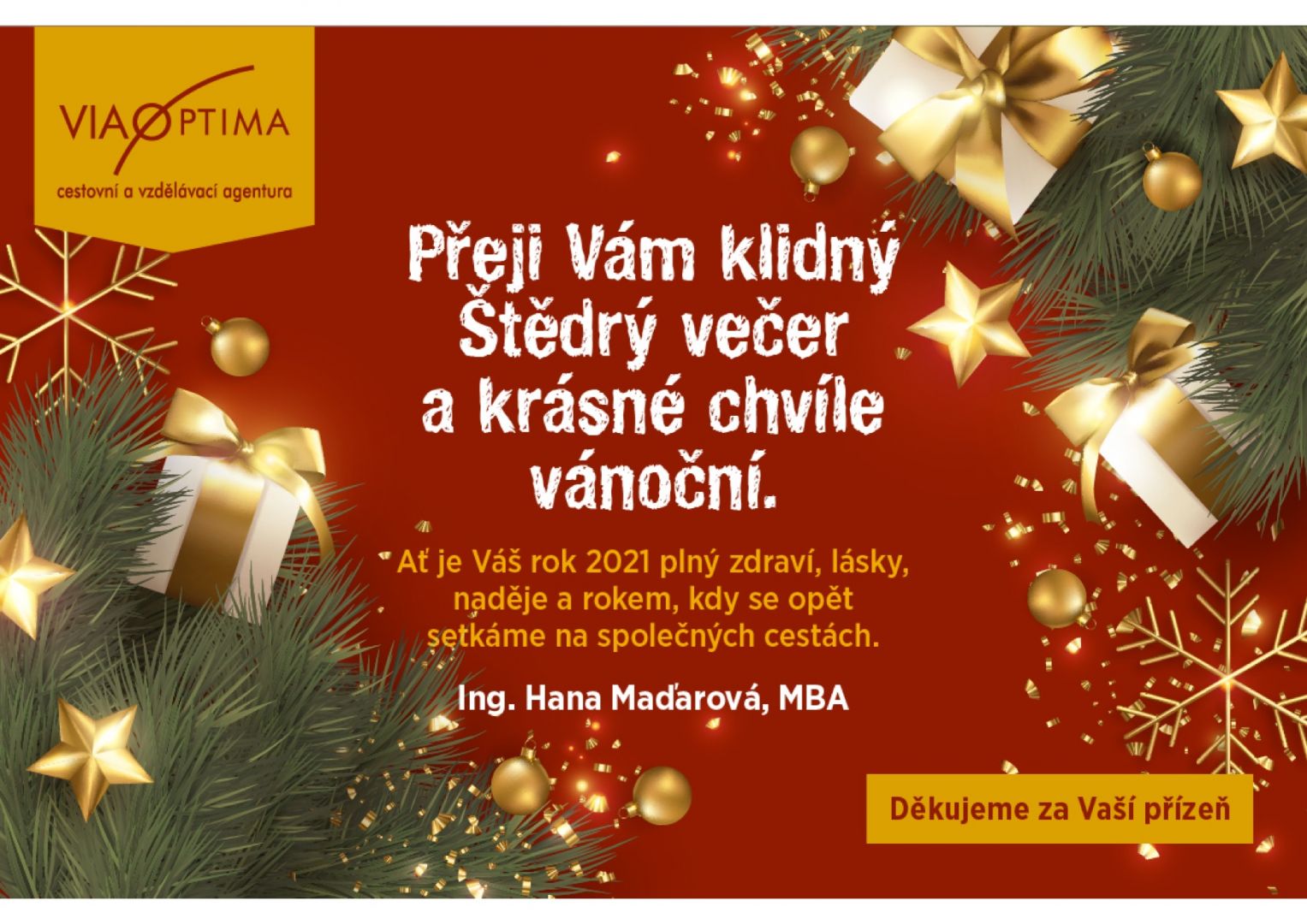 Krásné Vánoce a šťastný rok 2021